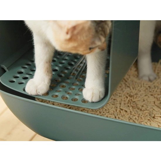 PETLUX design kattenbak met lade (wit)