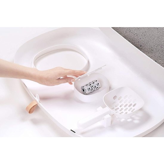 PETLUX design kattenbak met lade (wit)