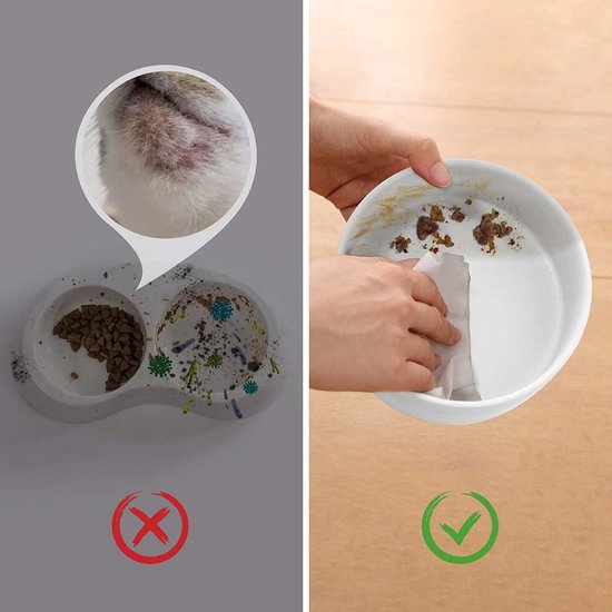 PETLUX design keramische voerbak wit