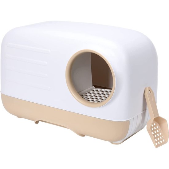 PETLUX Retro kattenbak kaki met lade