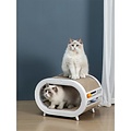PETLUX 3-in-1 krabhuis met kattenspeeltje (groen)