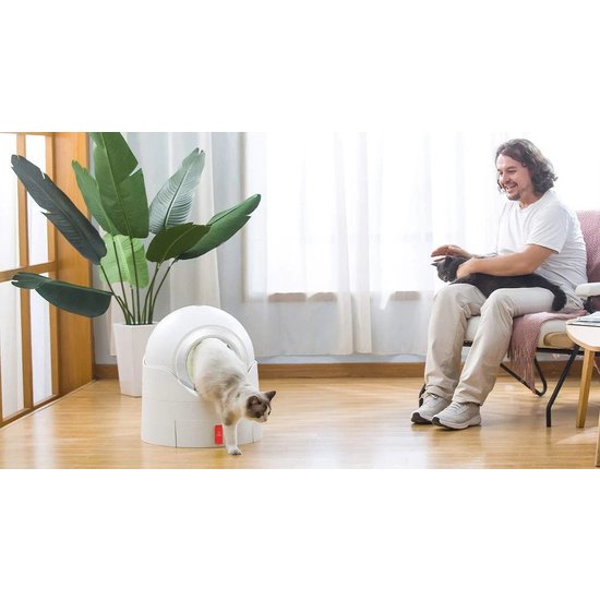 PETLUX zelfreinigende semi-automatische kattenbak met geurfilter