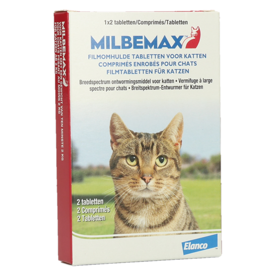 Milbemax tabletten kat 2 kg of zwaarder (2 stuks)