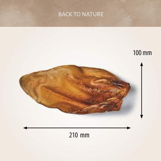 Antos natuurlijke runderoren met schelp 120 stuks - 6 kg - Grootverpakking