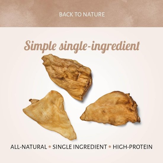 Antos natuurlijke runderoren 200 stuks - 4 kg  - Grootverpakking