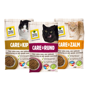 assorti pack rund/kip/zalm kattenbrokken 3x 4 kg