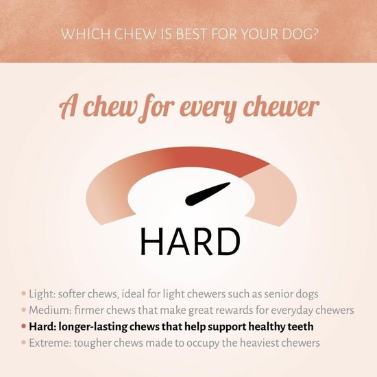 Antos geperste staven runderhuid 26 cm (3 stuks)