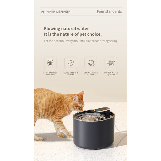 EcoPedz automatische design drinkfontein met waterfilter