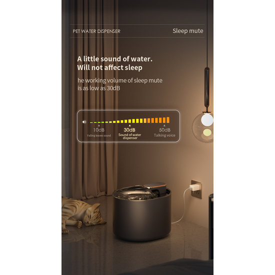 EcoPedz automatische design drinkfontein met waterfilter