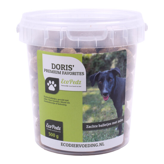 EcoPedz Doris' Favorites zachte balletjes met Zalm 500 gram