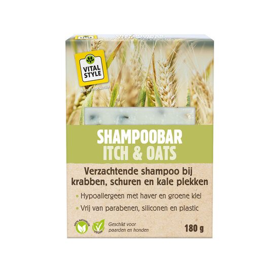 Vitalstyle Shampoobar Itch & Oats - voor honden en paarden