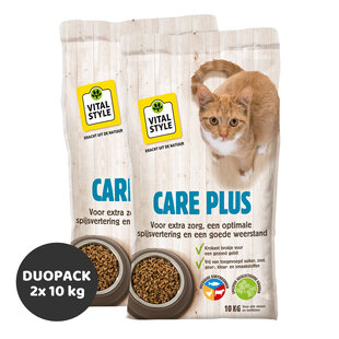 Care Plus kattenbrokken 2x10 kg (duopack)