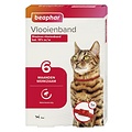 Beaphar vlooienband 35 cm rood - biedt 6 maanden bescherming