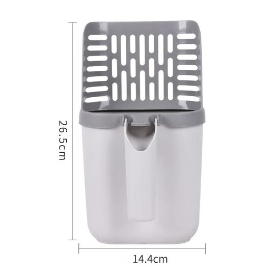 EcoPedz kattenbakschep Easy Open met opvangbak + 3 rol opvangzakjes GRATIS