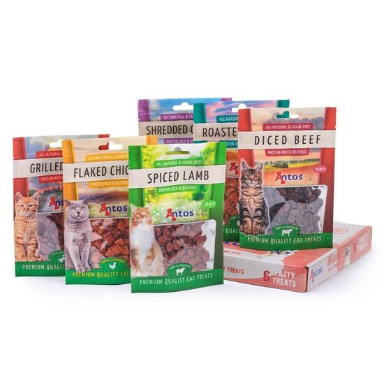Antos cadeaubox met kattensnacks vlees