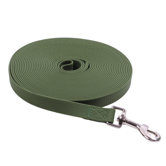 EcoPedz PVC hondenlijn 2.0 cm Navy Green - 10 meter - Ultra light