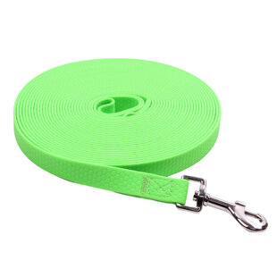 PVC hondenlijn 2.0 cm Fluo Green - 10 meter