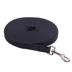 PVC hondenlijn 2.0 cm Black - 10 meter