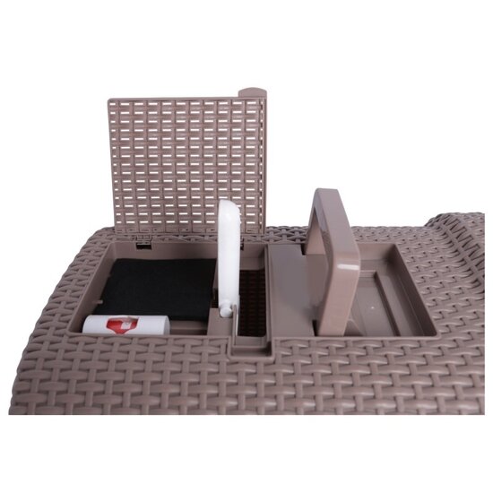 Adori kattentoilet Rattan taupe 69x42x41 cm