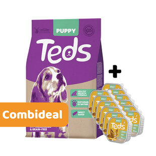 droogvoer met insecten Puppy + natvoer (combi-deal)