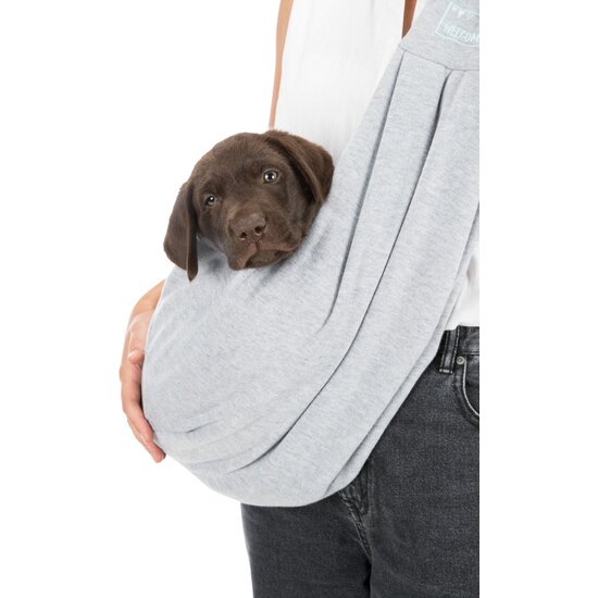 Trixie junior hondentas buikdrager grijs