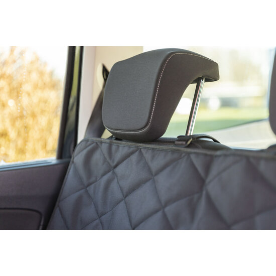 Trixie autostoel kussen dubbel zwart (95x10x50 cm)