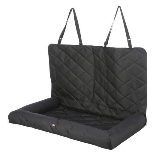 Trixie autostoel kussen dubbel zwart (95x10x50 cm)