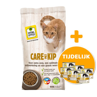 Kip kattenbrokken 10 kg