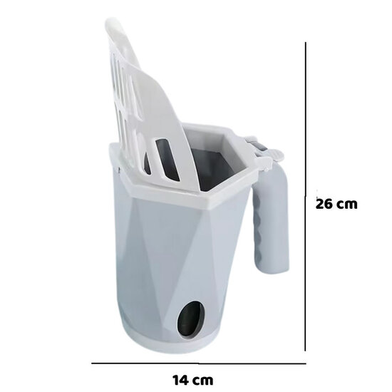 EcoPedz kattenbakschep V2 met opvangbak Grey