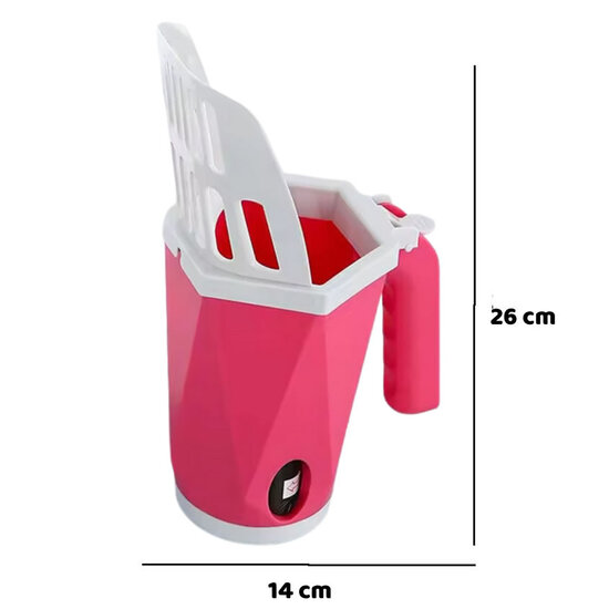 EcoPedz kattenbakschep V2 met opvangbak Fuchsia