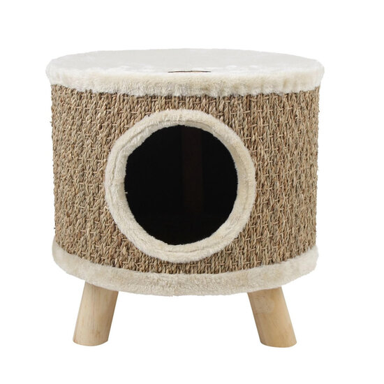 Adori krab en ligmeubel zeegras Kyra 36x36x36 cm