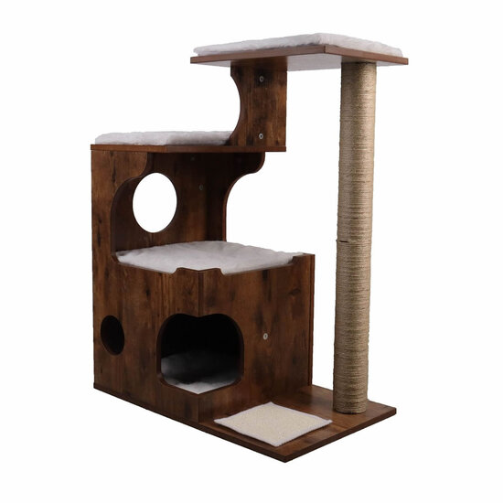 Adori krabmeubel Sari hout bruin 66x42x84 cm