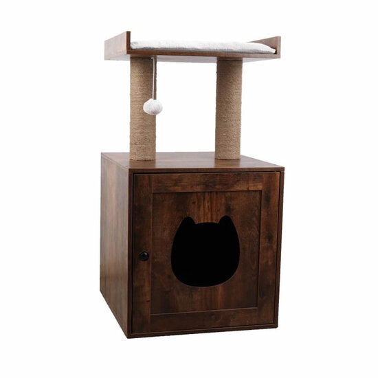 Adori krabmeubel Silva hout bruin 50x48x89 cm