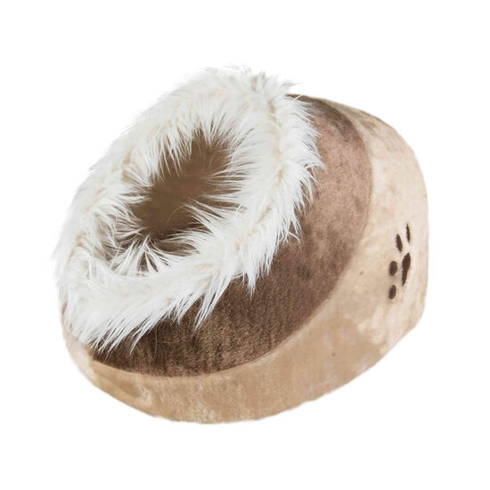 Trixie kattenmand iglo Minou beige/bruin (41x35x26 cm)