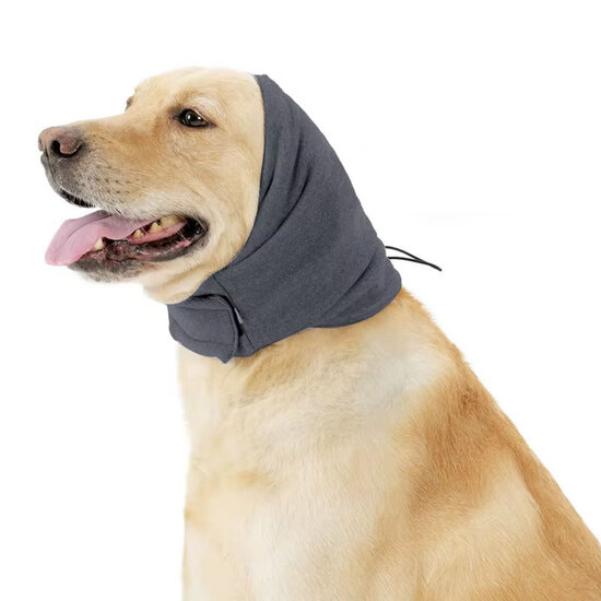 Wooffless® EarGuard gehoorband hond Grey (maat S)
