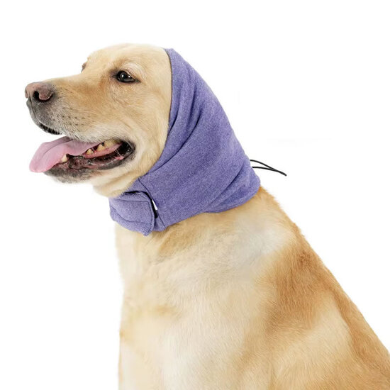 EcoPedz EarGuard gehoorband hond Purple (maat S)