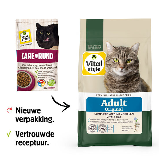 Vitalstyle Adult Original (rund) kattenbrokken 10 kg