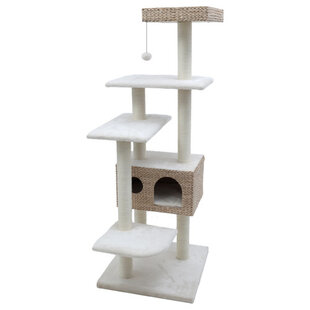 Krabpaal Maria Wit 60x60x164,5 cm