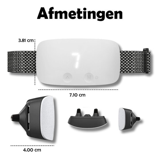 Wooffless® NoBark Plus diervriendelijke blafband hond S/M/L