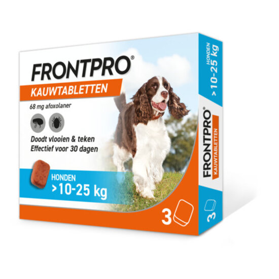 FRONTPRO® kauwtabletten tegen vlooien en teken L (3 stuks)
