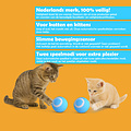 KiddyCat® Smart speelbal automatisch voor katten (blauw)