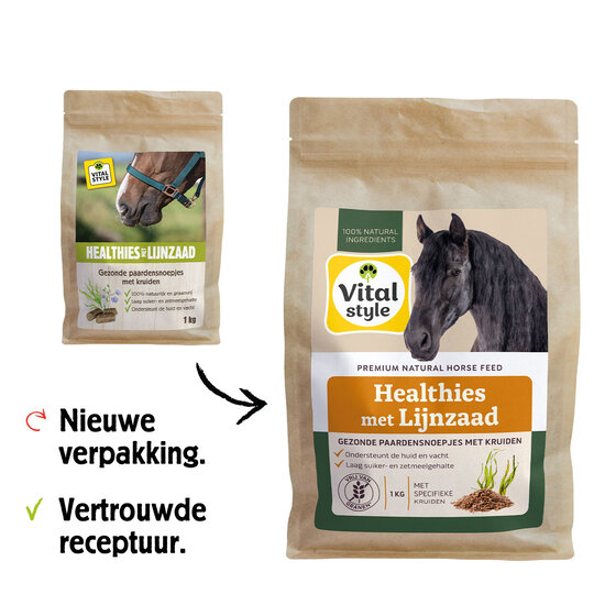Vitalstyle Healthies met Lijnzaad 1 kg
