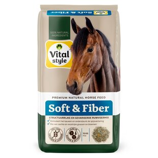 Ruwvoer mix Soft & Fiber 15 kg