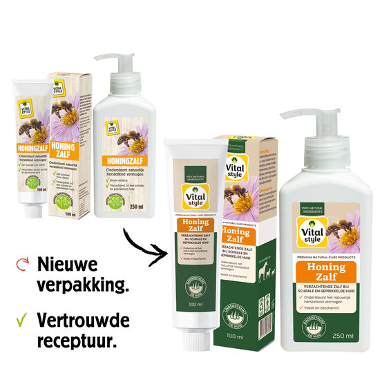 Vitalstyle HoningZalf 250 ml - Grootverpakking