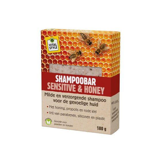 Vitalstyle Shampoobar Sensitive & Honey - zeep voor honden en paarden