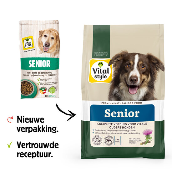Vitalstyle Senior hondenbrokken 3 kg