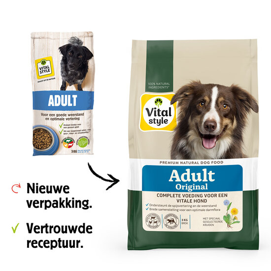 Vitalstyle Adult hondenbrokken 3 kg
