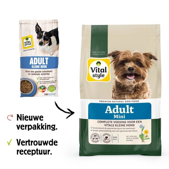 Vitalstyle Adult mini hondenbrokken 3 kg