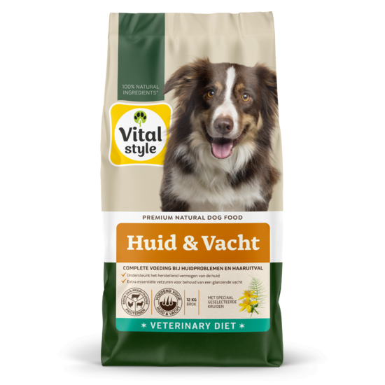 Vitalstyle Huid&Vacht hondenbrokken 12 kg
