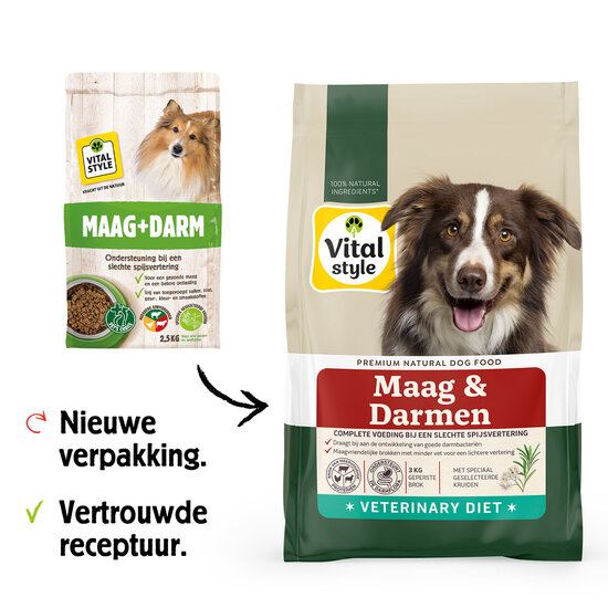 Vitalstyle Maag & Darmen hondenbrokken 3 kg